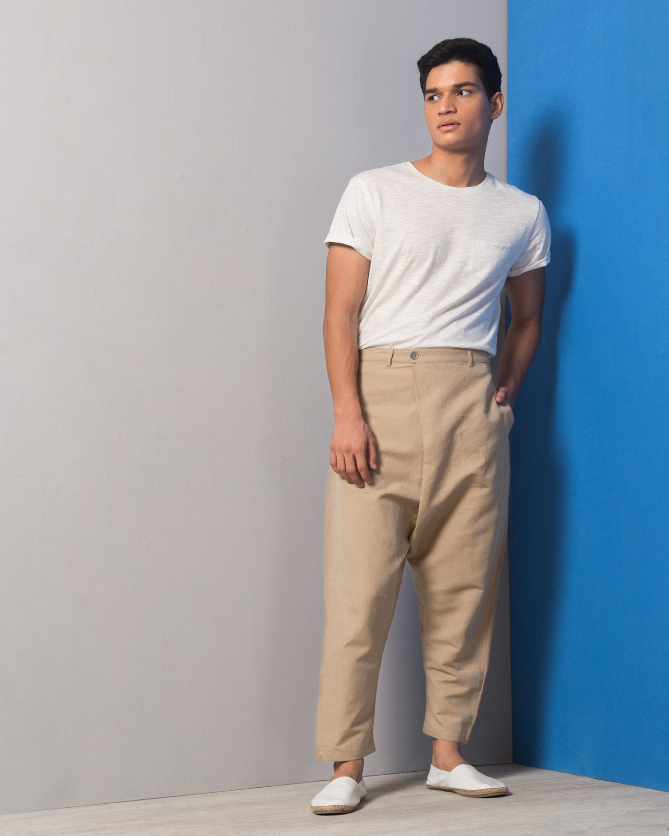 Slouchy Pants - Beige