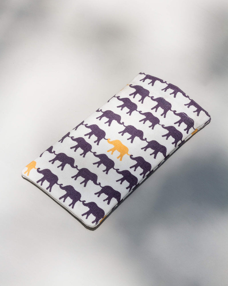 Haathi Spectacle Case - White