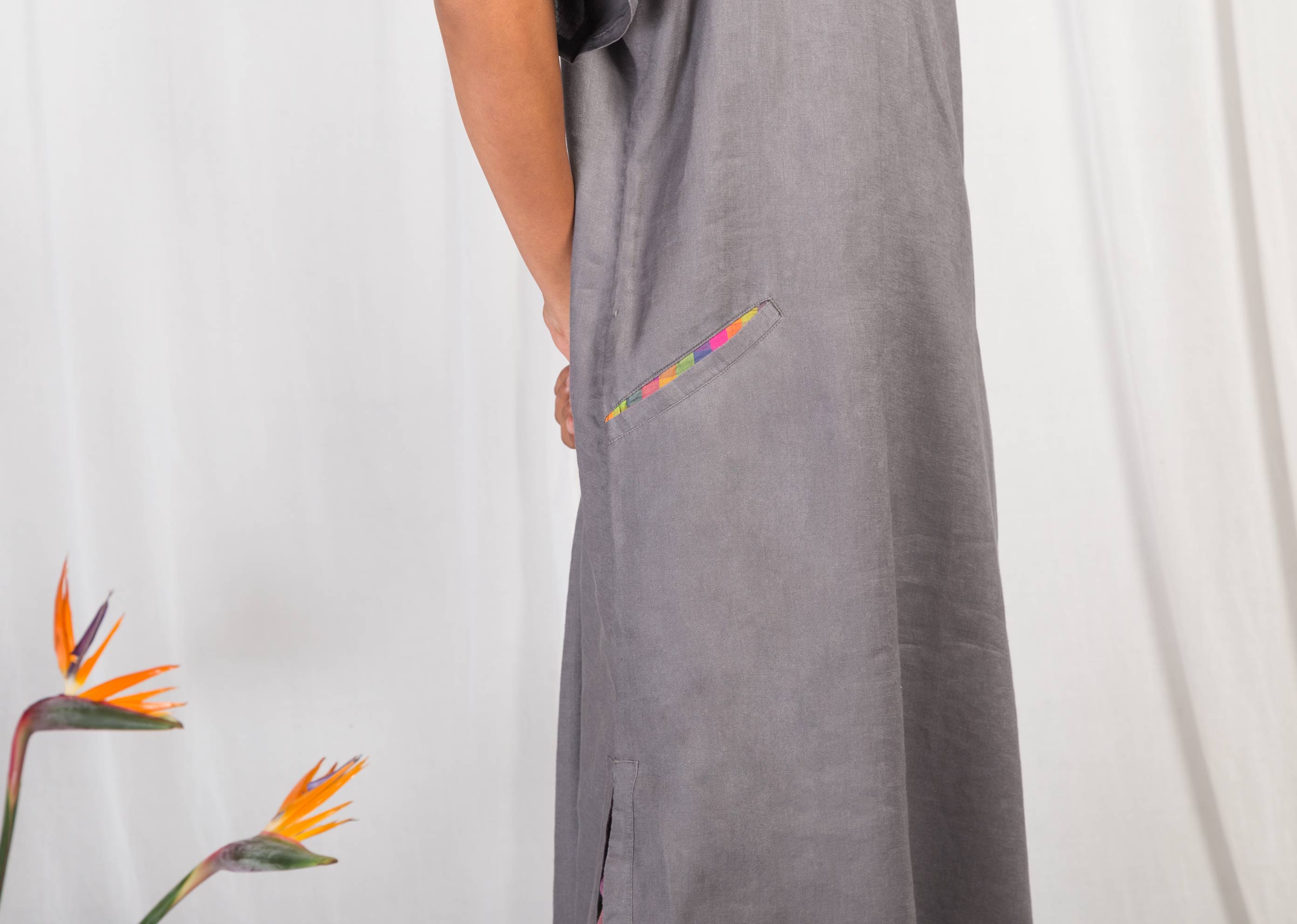 Over Size Kurta - Grey