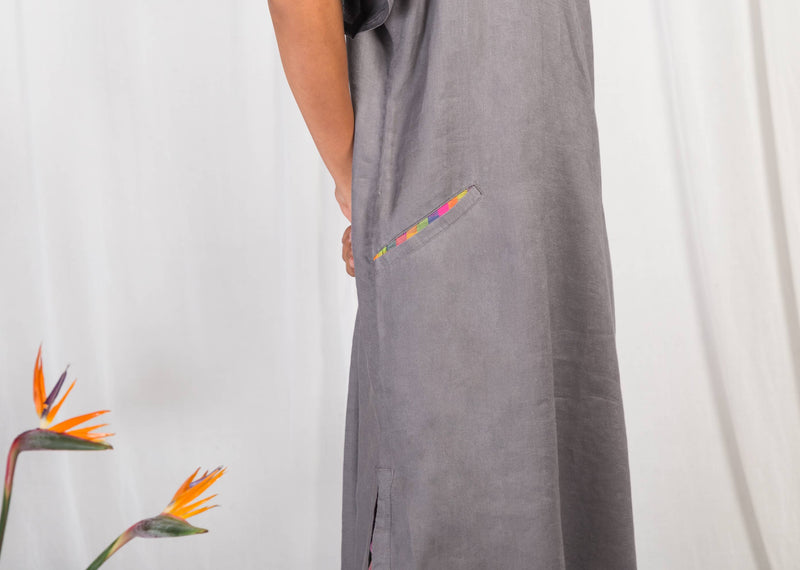 Over Size Kurta - Grey