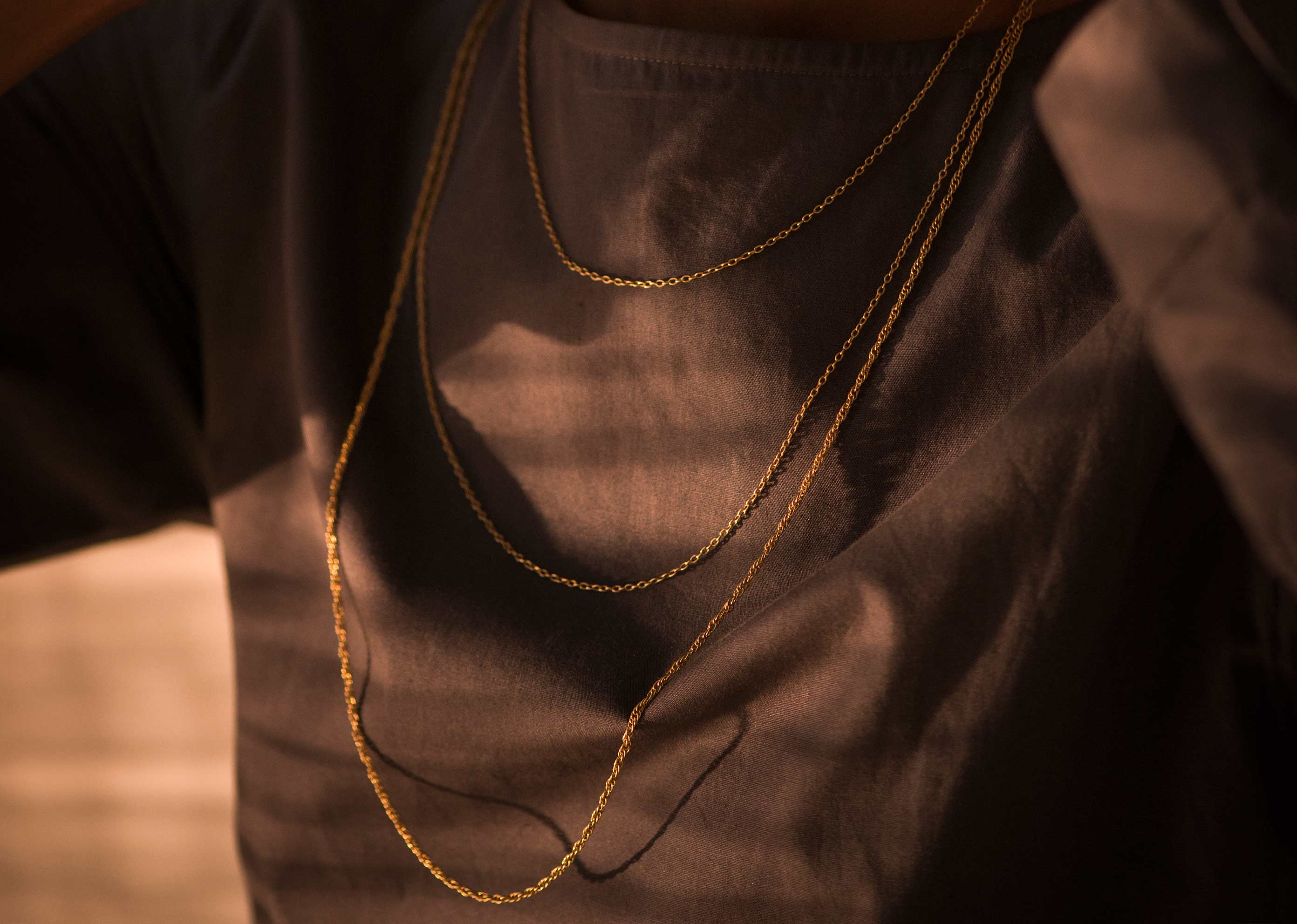 Gold plated chain - small