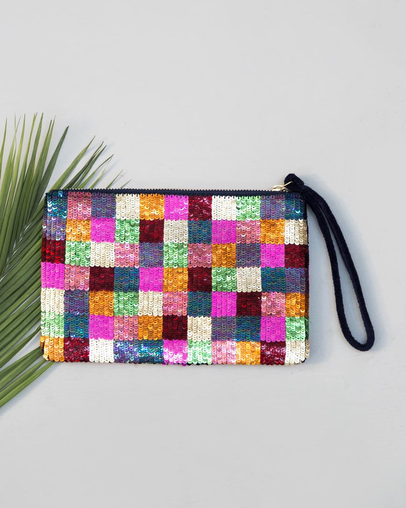 Rainbow Wristlet Clutch