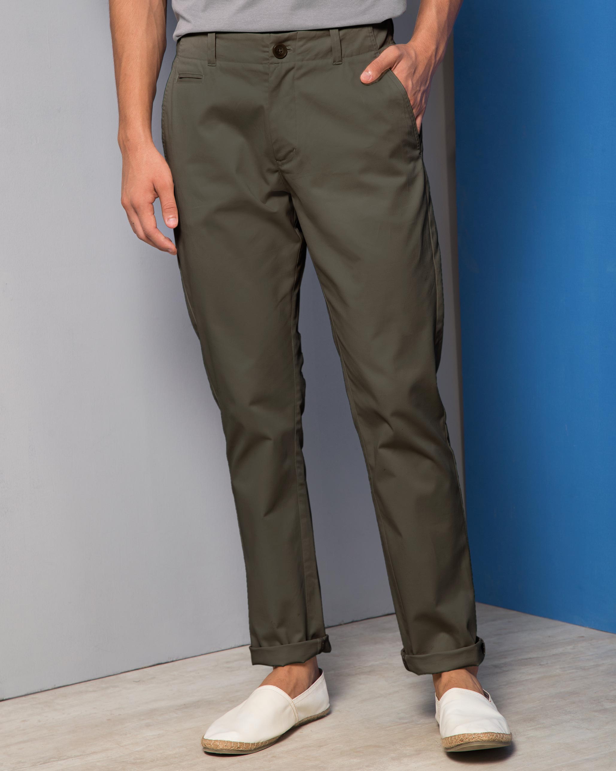 Slim Chinos - Green