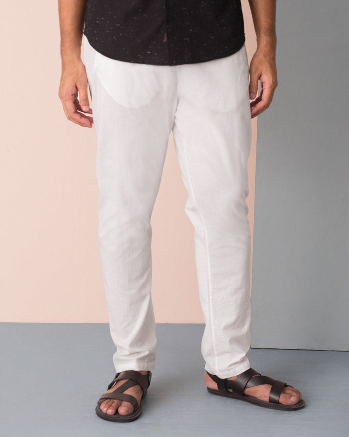 Kurta Pants - White