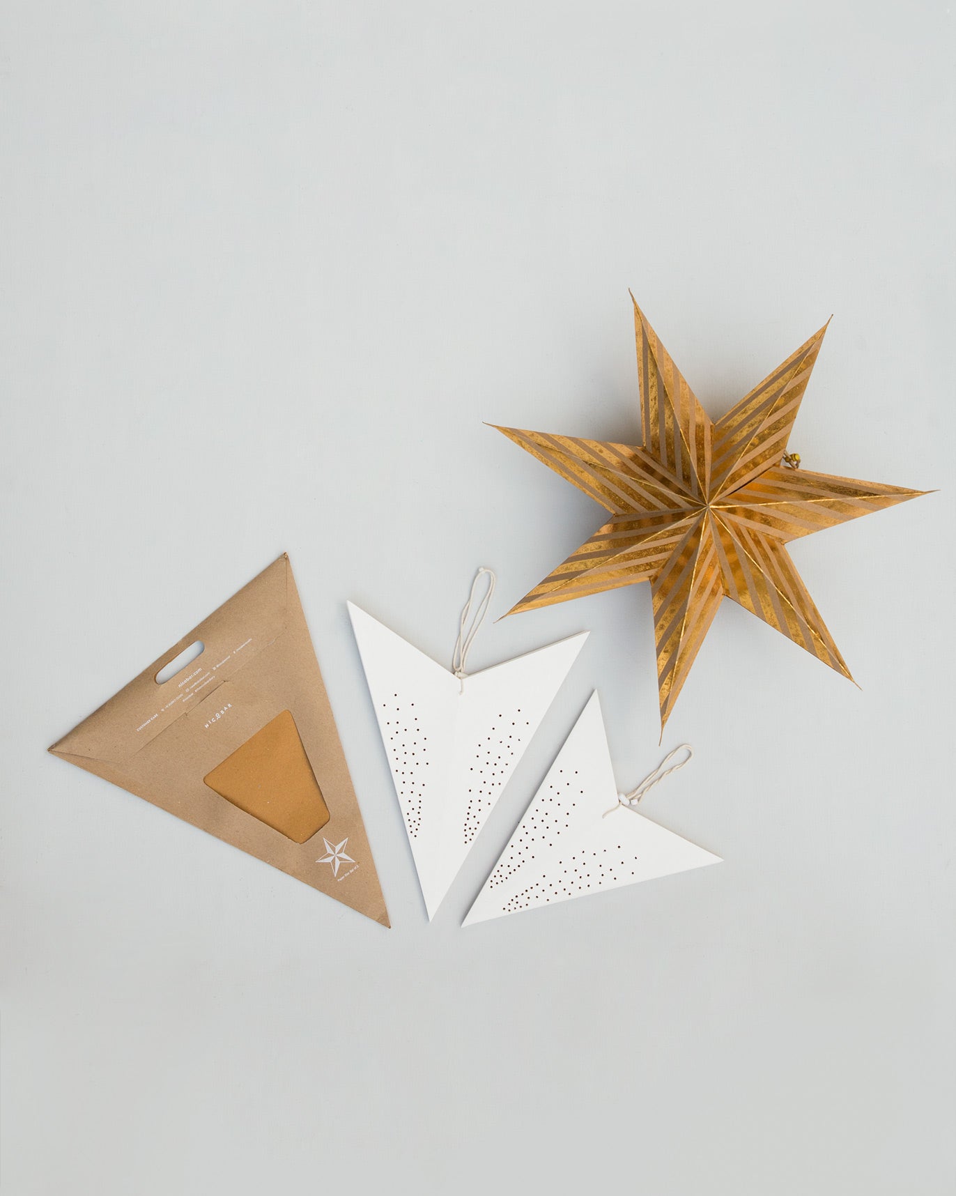 Gold Paper Star (Set of 3)