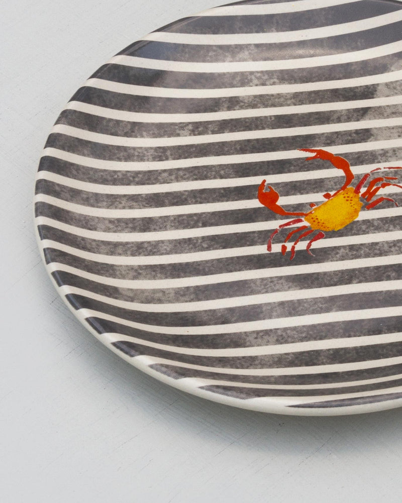 Nancowry Crab Quarter Plate - Multi (Set of 2)