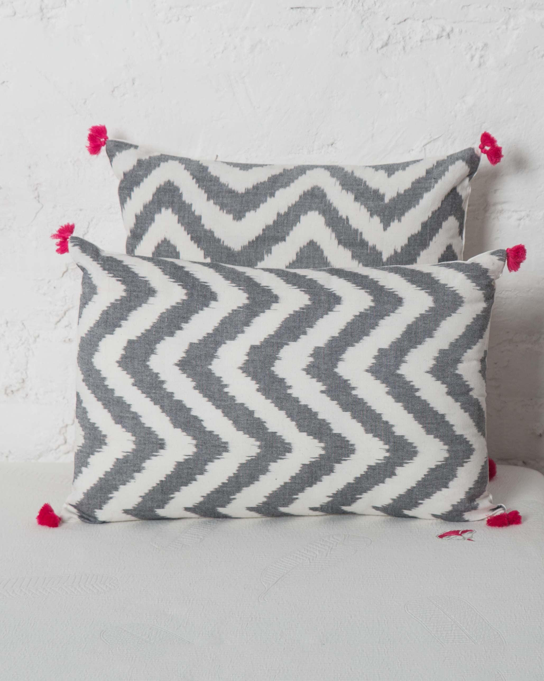 Ikat Chevron Pillow Cover