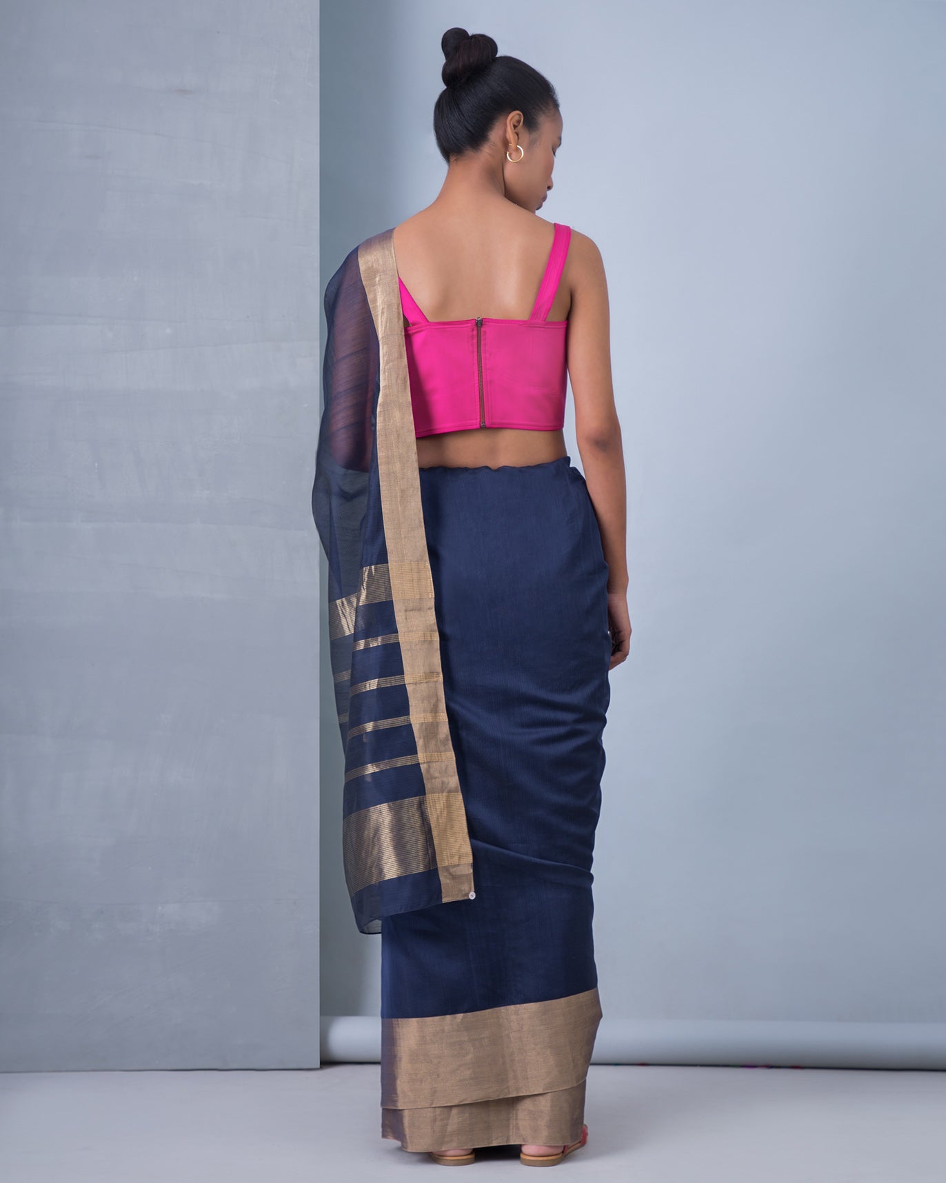 Tribe Sari - Blue & Gold