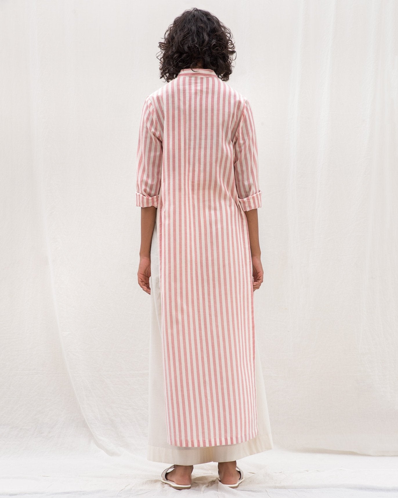 For Many Moons Stripe Kurta - Pink