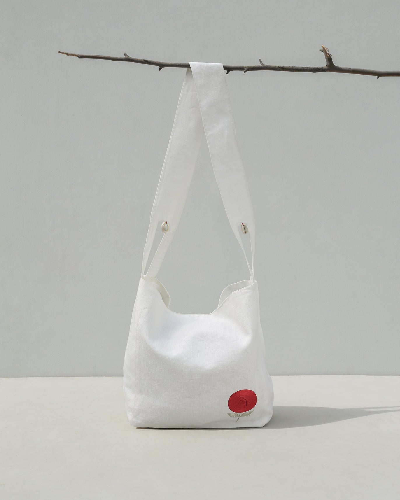 Sitth Bag - Ivory & Red