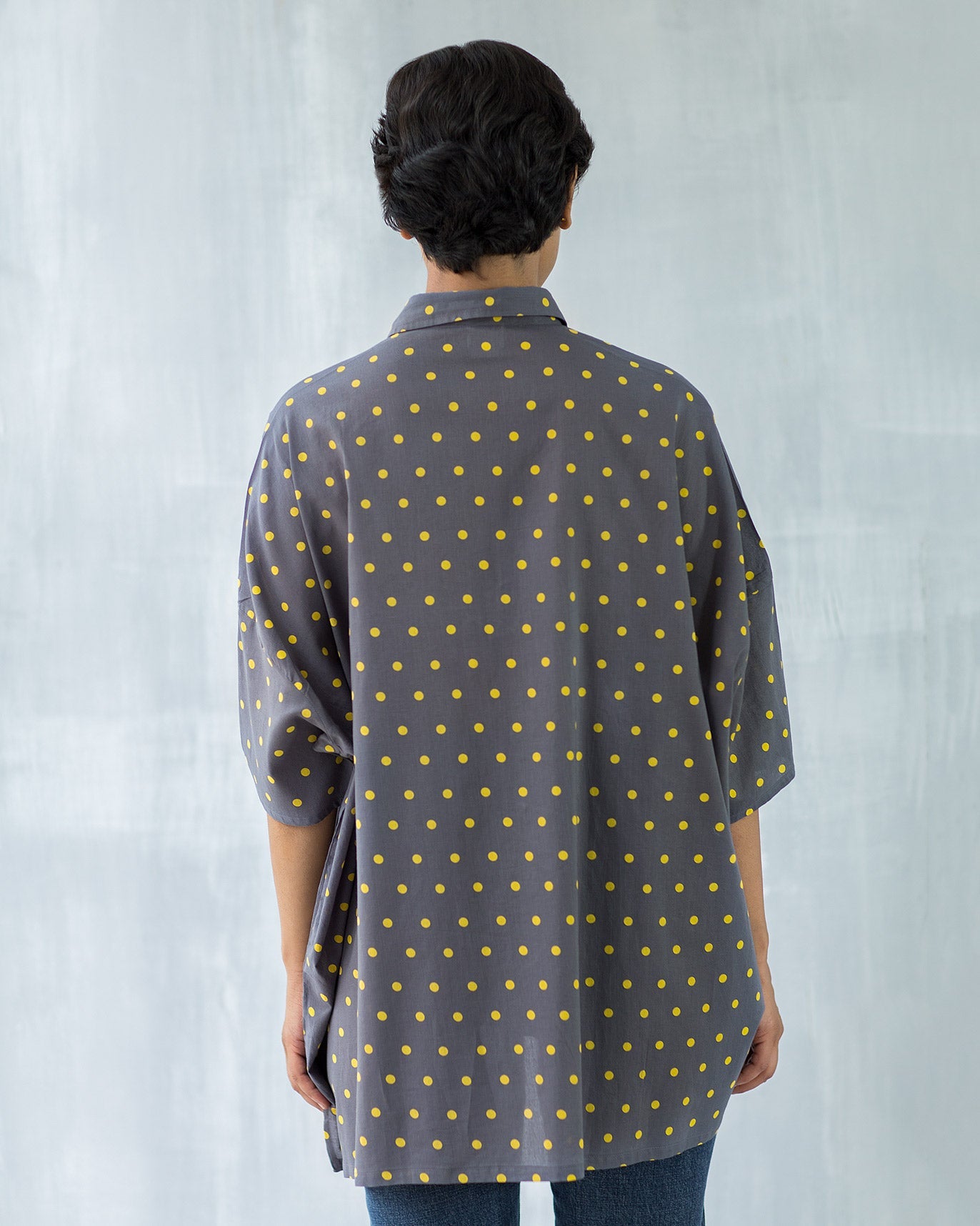 Boxy Dot Pocket Top