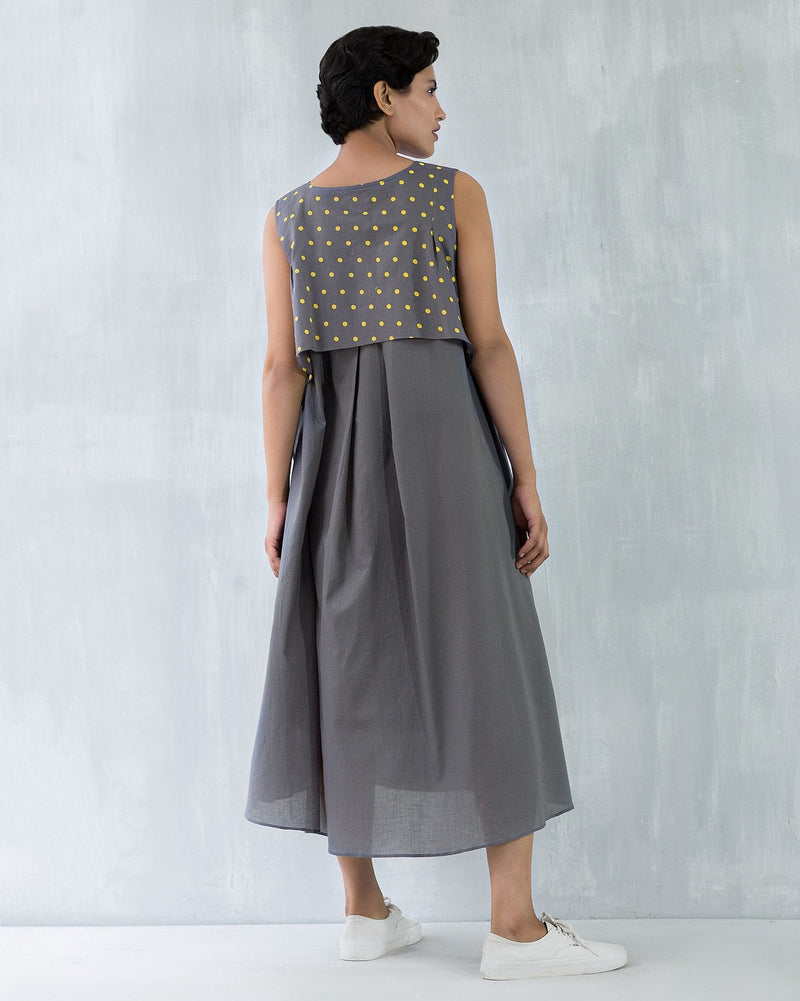 Pleated Dot Back Kurta