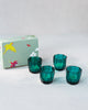 Emerald votives With Scented Tealights (set of 4)