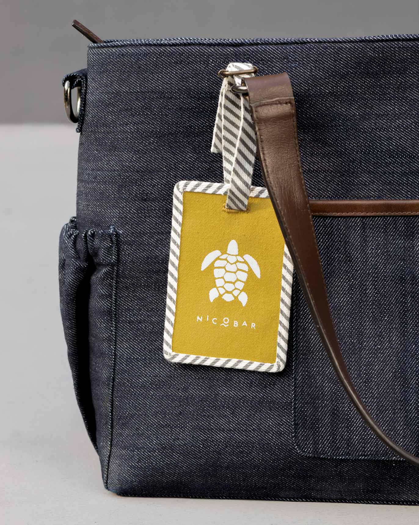 Turtle Bag Tag - Yellow