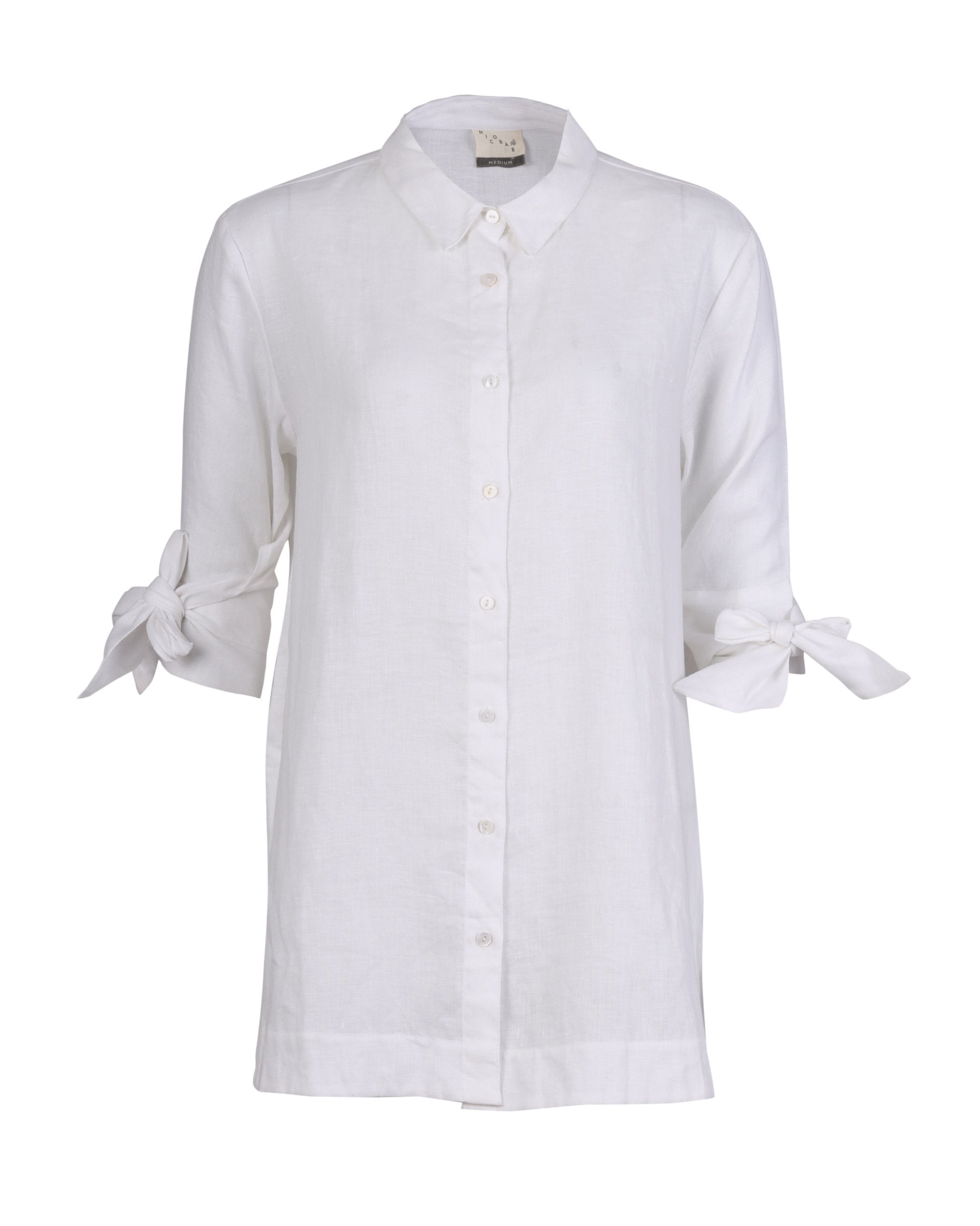 Shift Collar Top - White