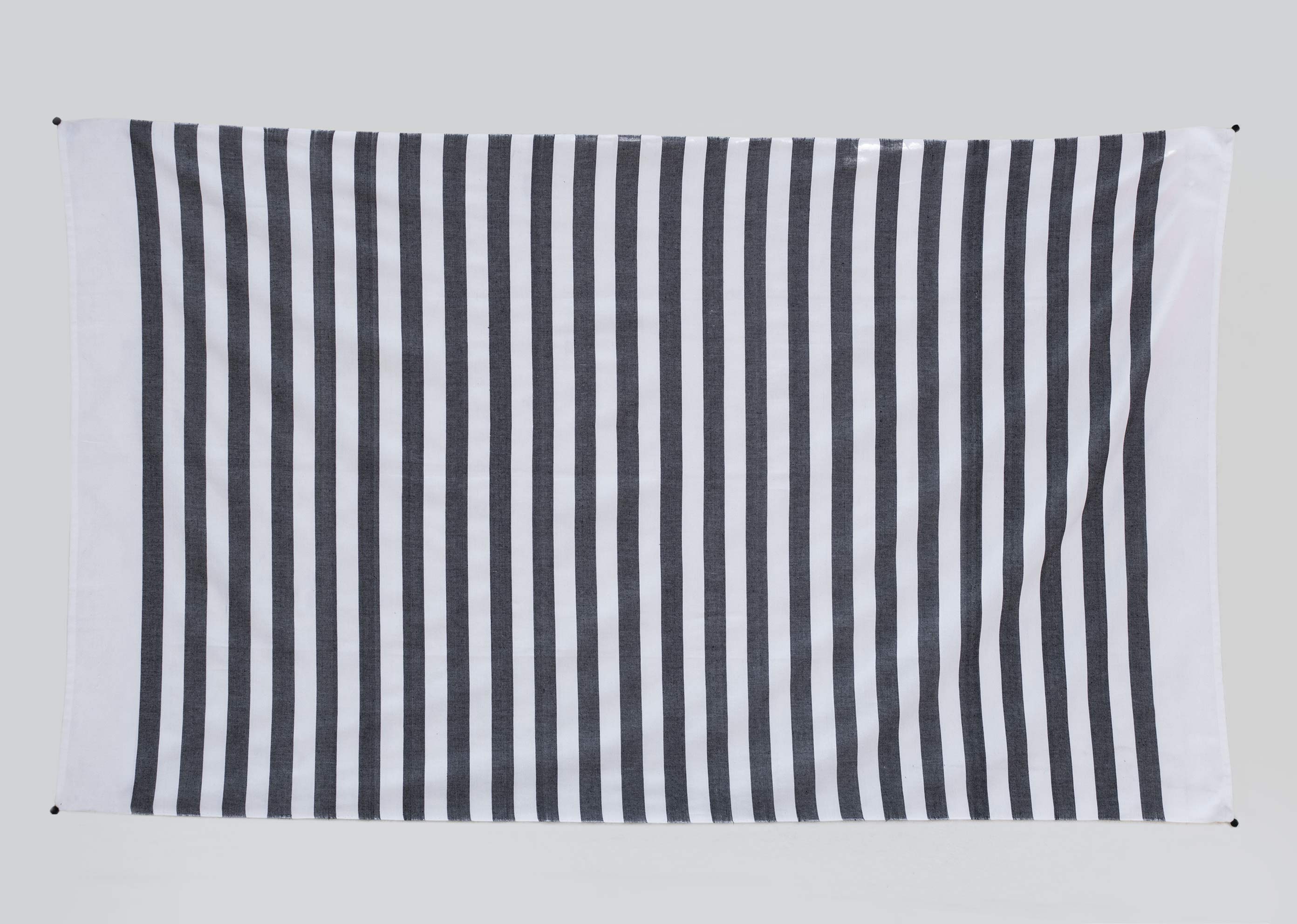Indo Stripe Towel - White & Black