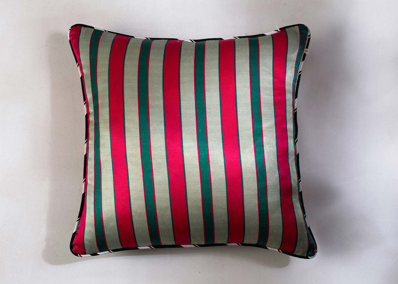 Check Stripe Cushion Cover - Multi