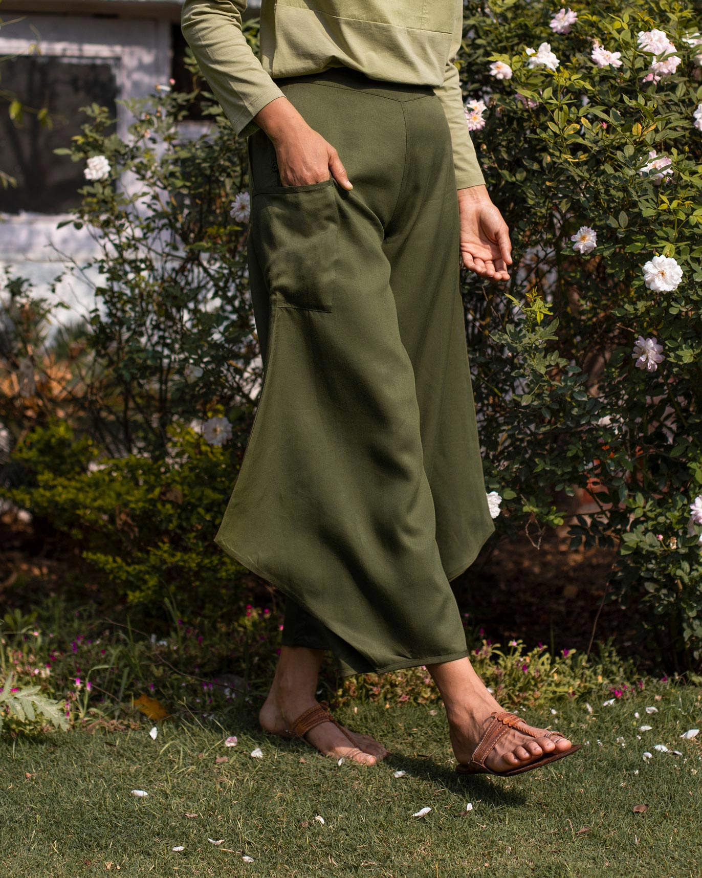 Big One Pocket Pants - Olive