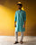 Neckband Kurta - Sea Blue