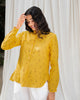 Mandarin Collar Top - Yellow