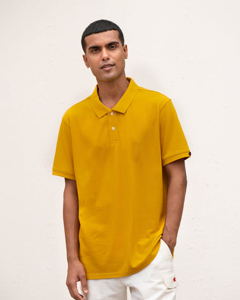 Polo T-shirt - Ochre