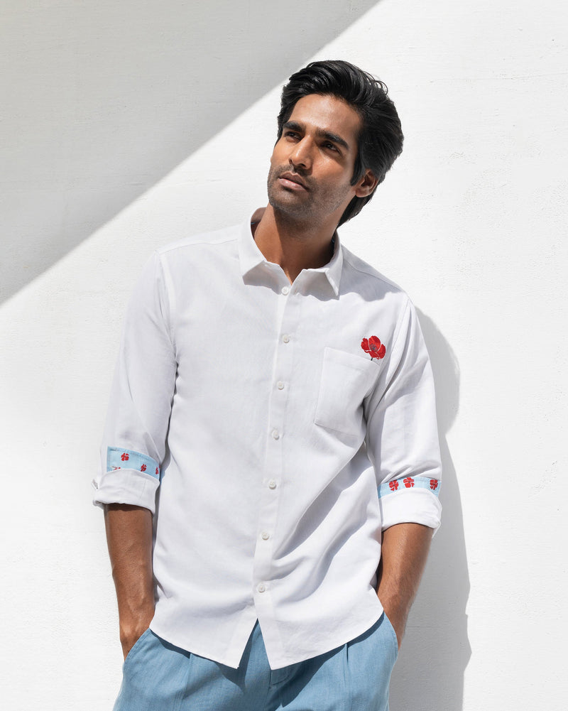 Musafir Pocket Shirt - White