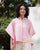 Boxy Kaftan Top - Pink