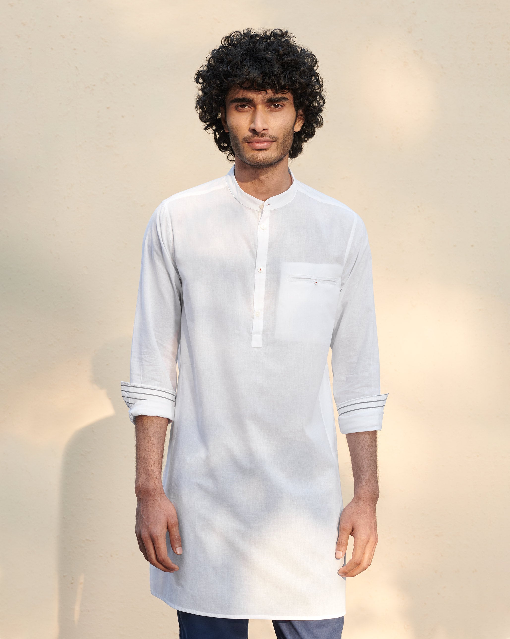 Pondicherry Kurta - White