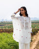 Boxy Tunic - Ivory & Red