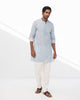 Panel Kurta - Blue & Red Stripe