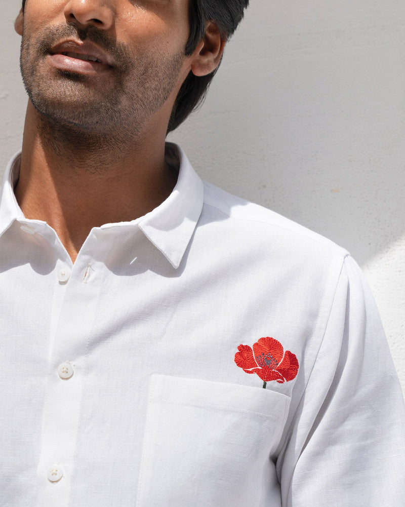 Musafir Pocket Shirt - White