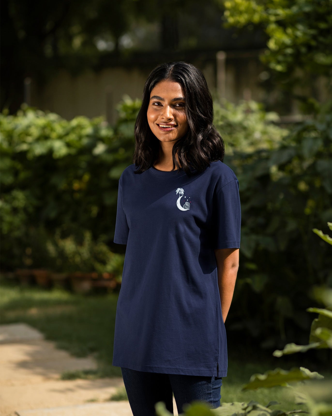 Over the Moon T-Shirt - Navy