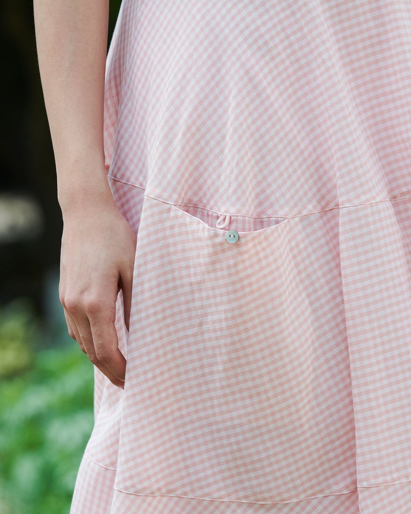 Daisy Dress - Pink & Ivory