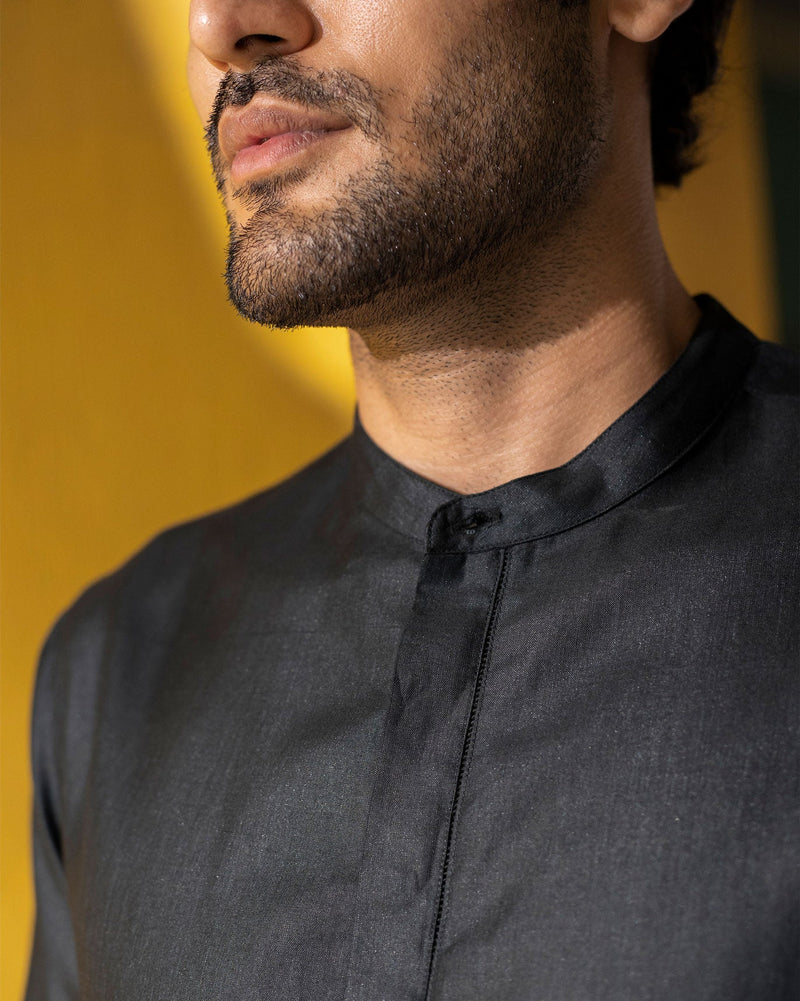 Moonbeam Kurta - Black