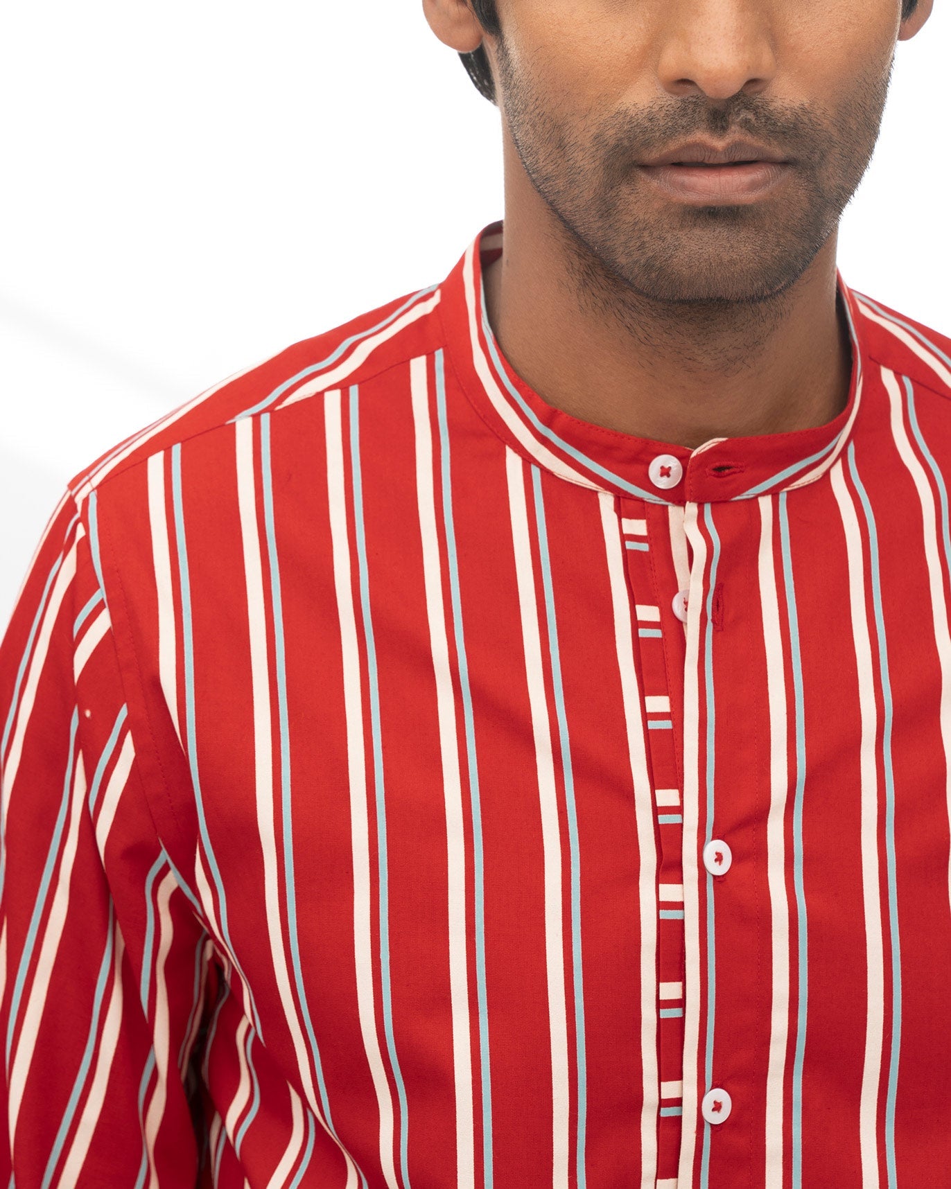 Arugam Shirt - Red & White