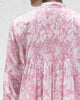 Smocked Back Kurta - Pink & Ivory