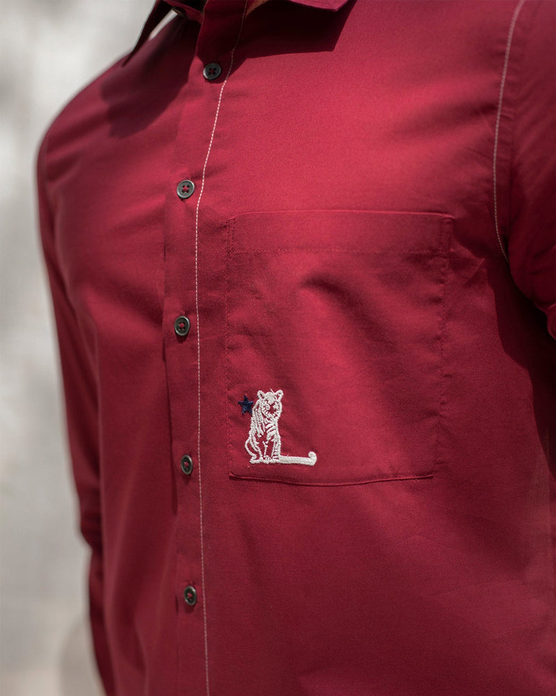 Musafir Pocket Shirt - Red