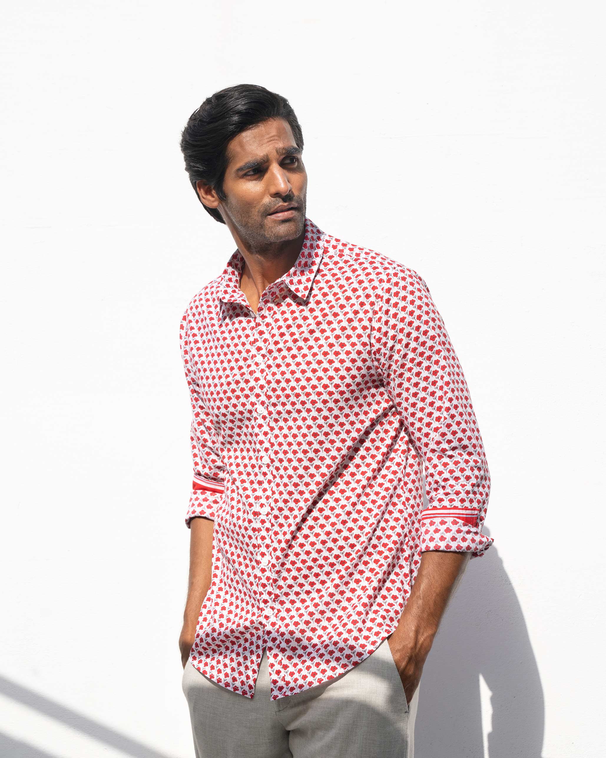 Collared Kochi Shirt - Red