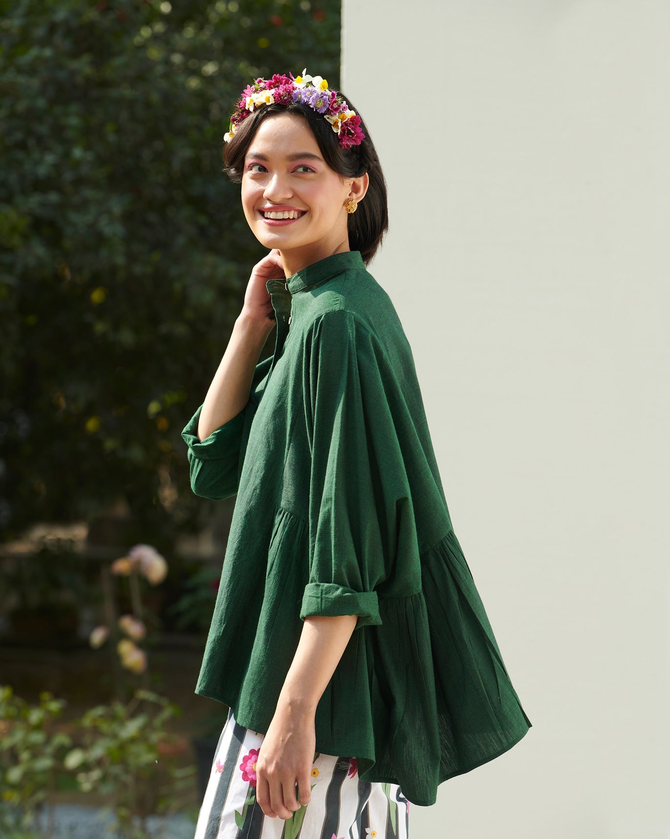 Dolman Sleeve Top - Green