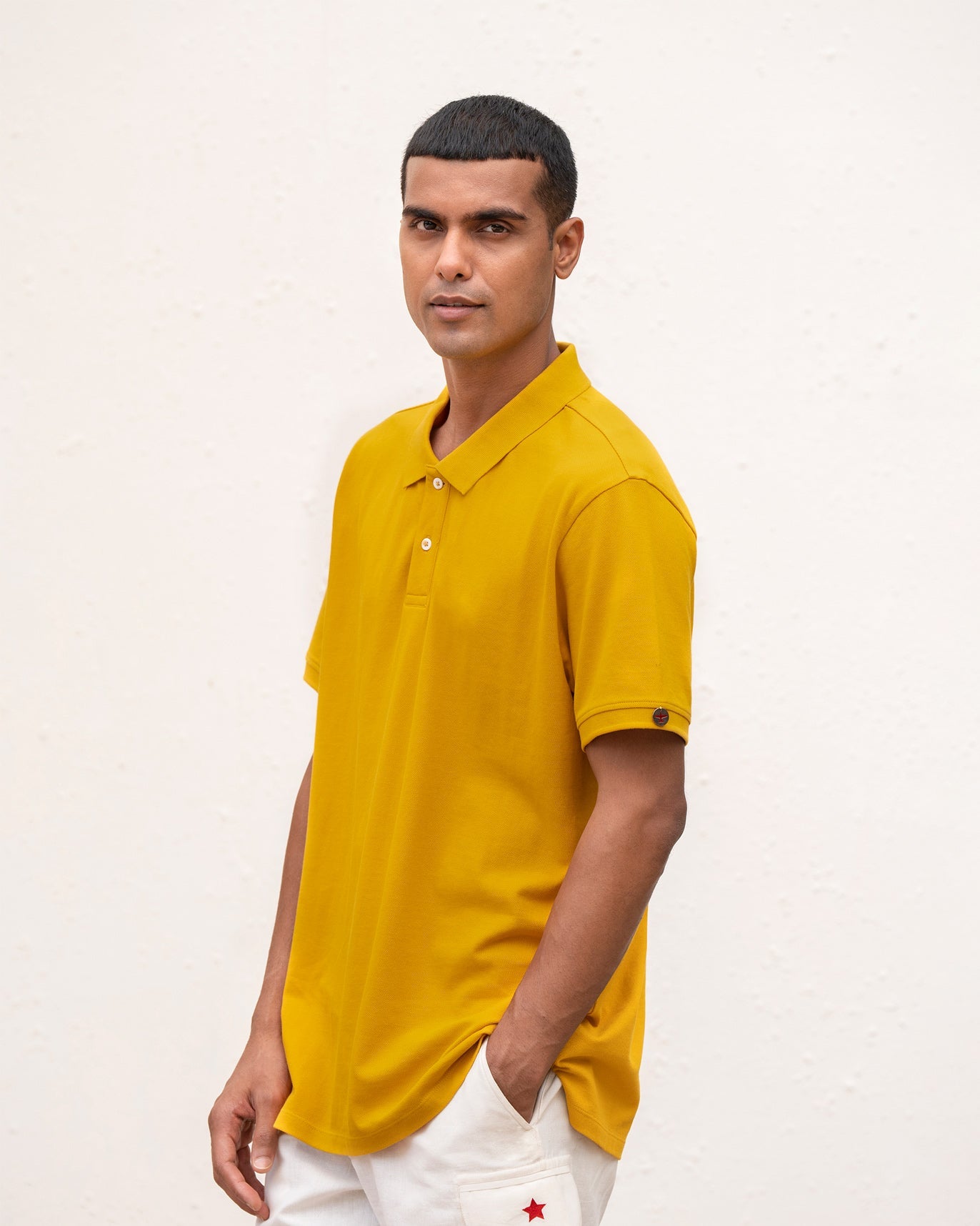 Polo T-shirt - Ochre