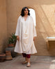 Cocoon kurta with Slip - Ivory