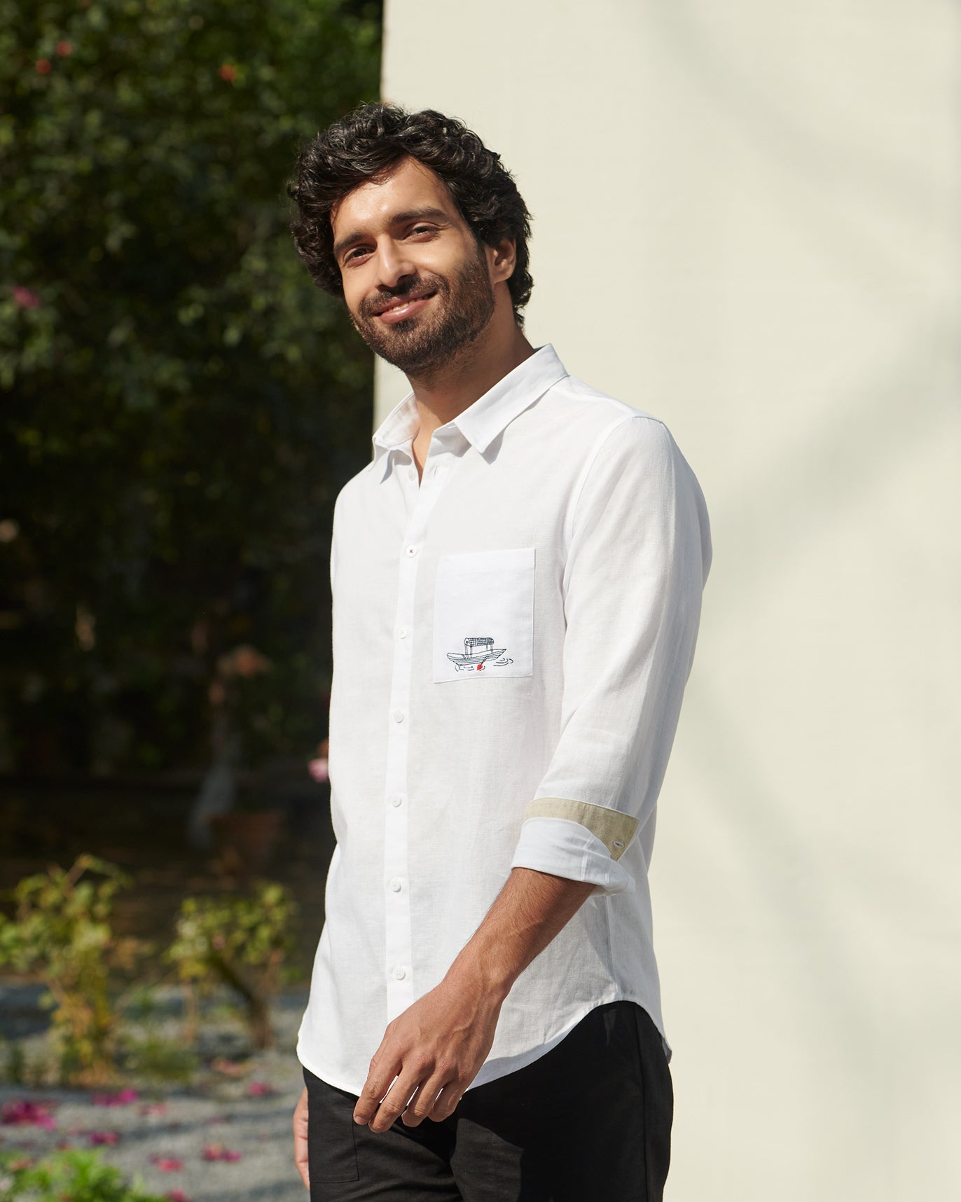 Musafir Pocket Shirt - White