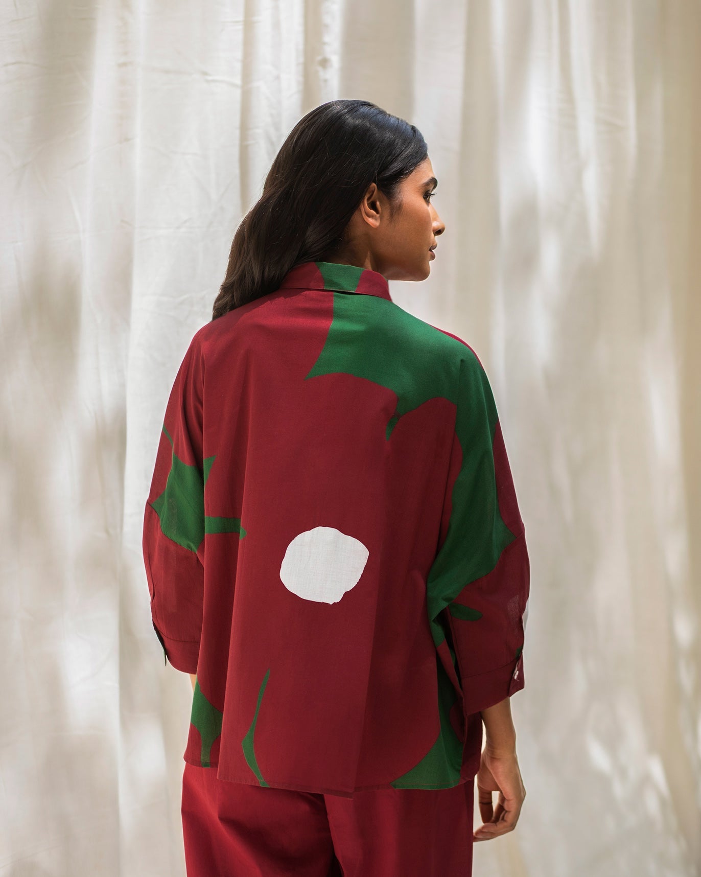 Boxy Shirt - Red & Green