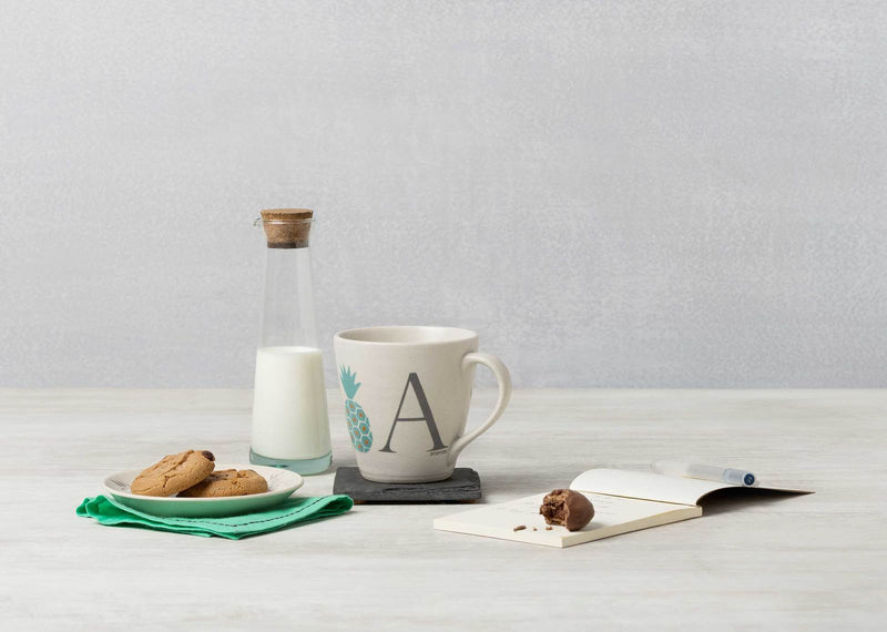 Alphabet A Mug - Stoneware