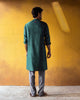 Chandni Chowk Kurta - Blue & Green Stripes