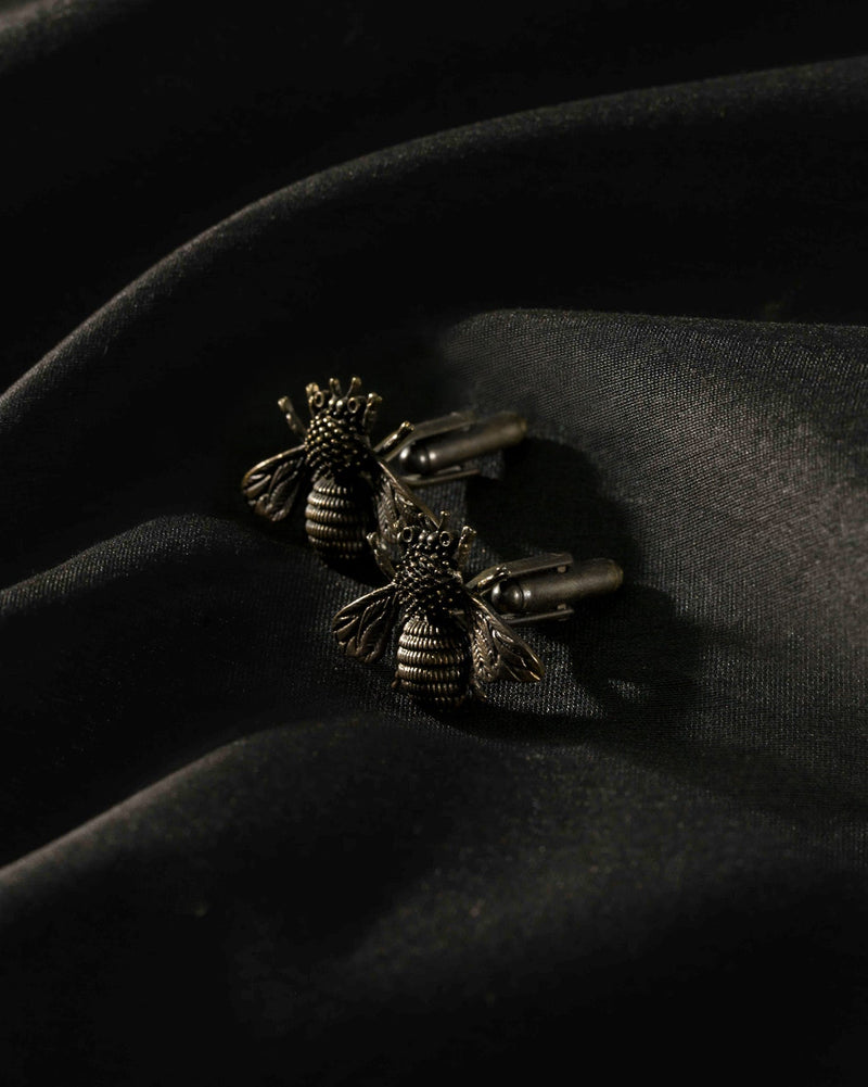 Bee Cufflinks (Set of 2) - Antique Brass