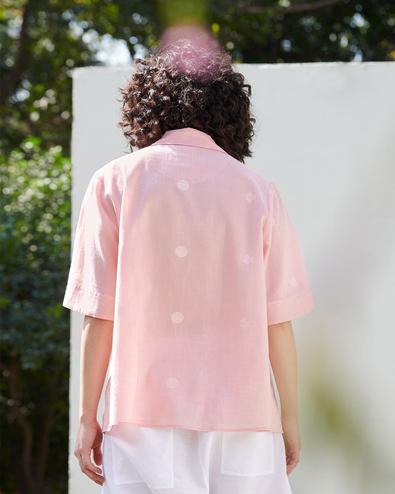 Drop Hem Shirt - Pink