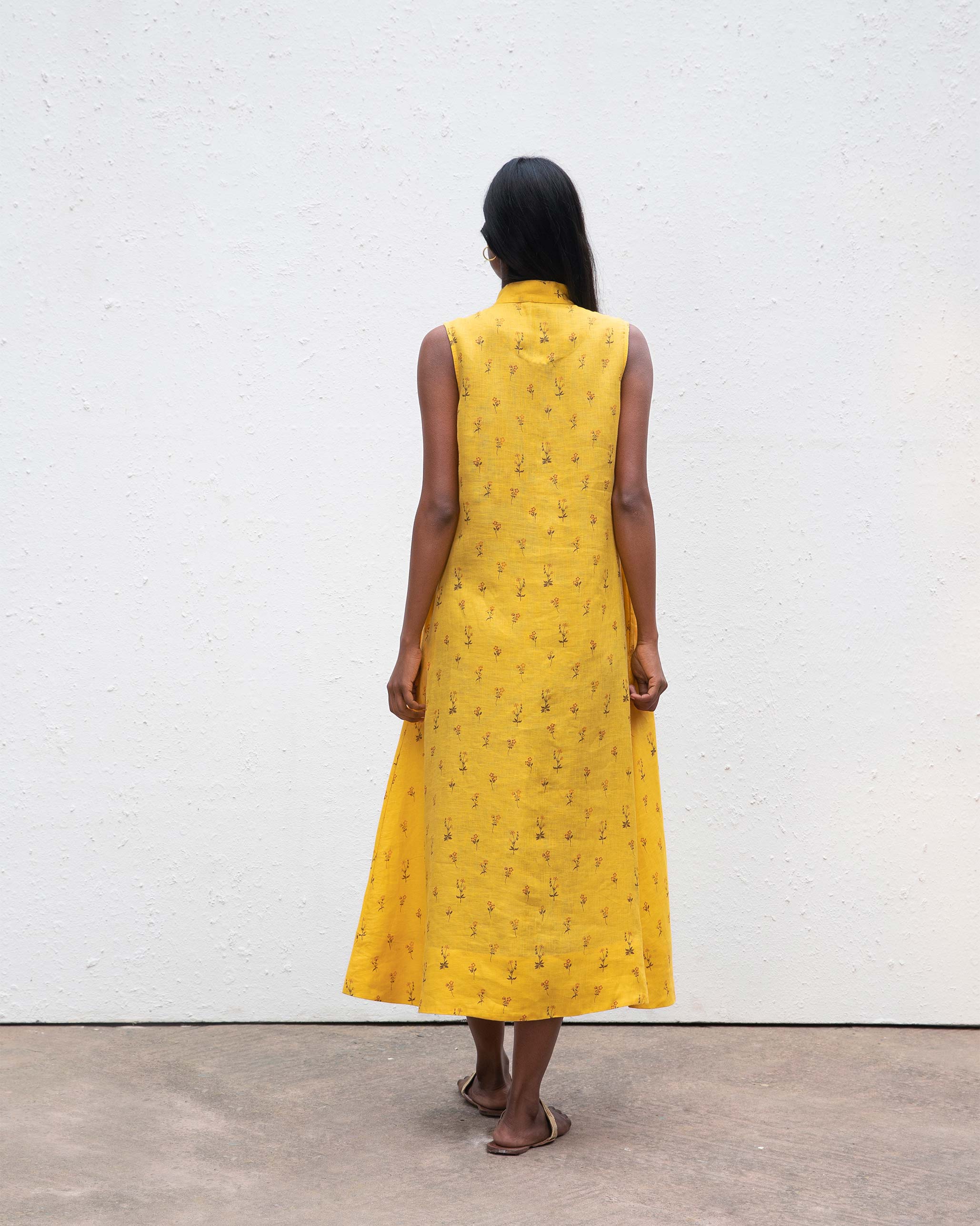 Sleeveless Dress - Yellow