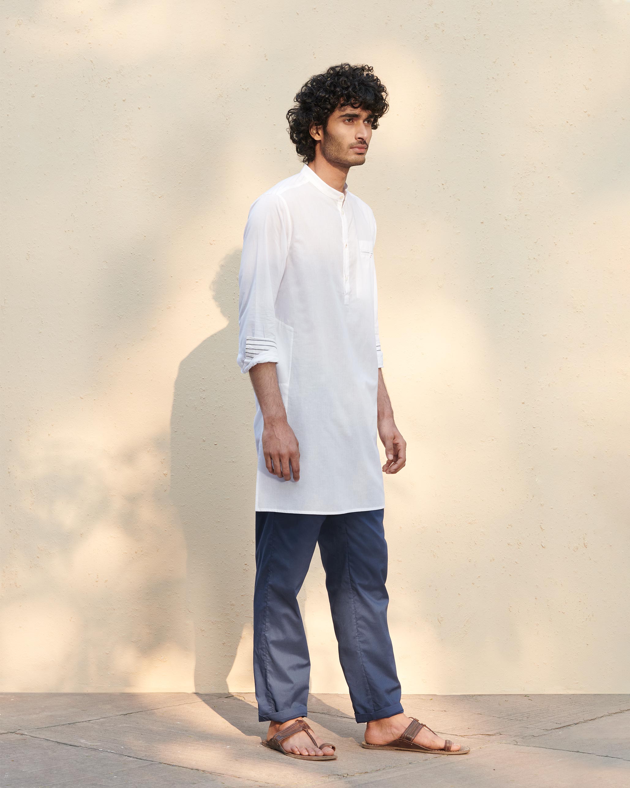 Pondicherry Kurta - White