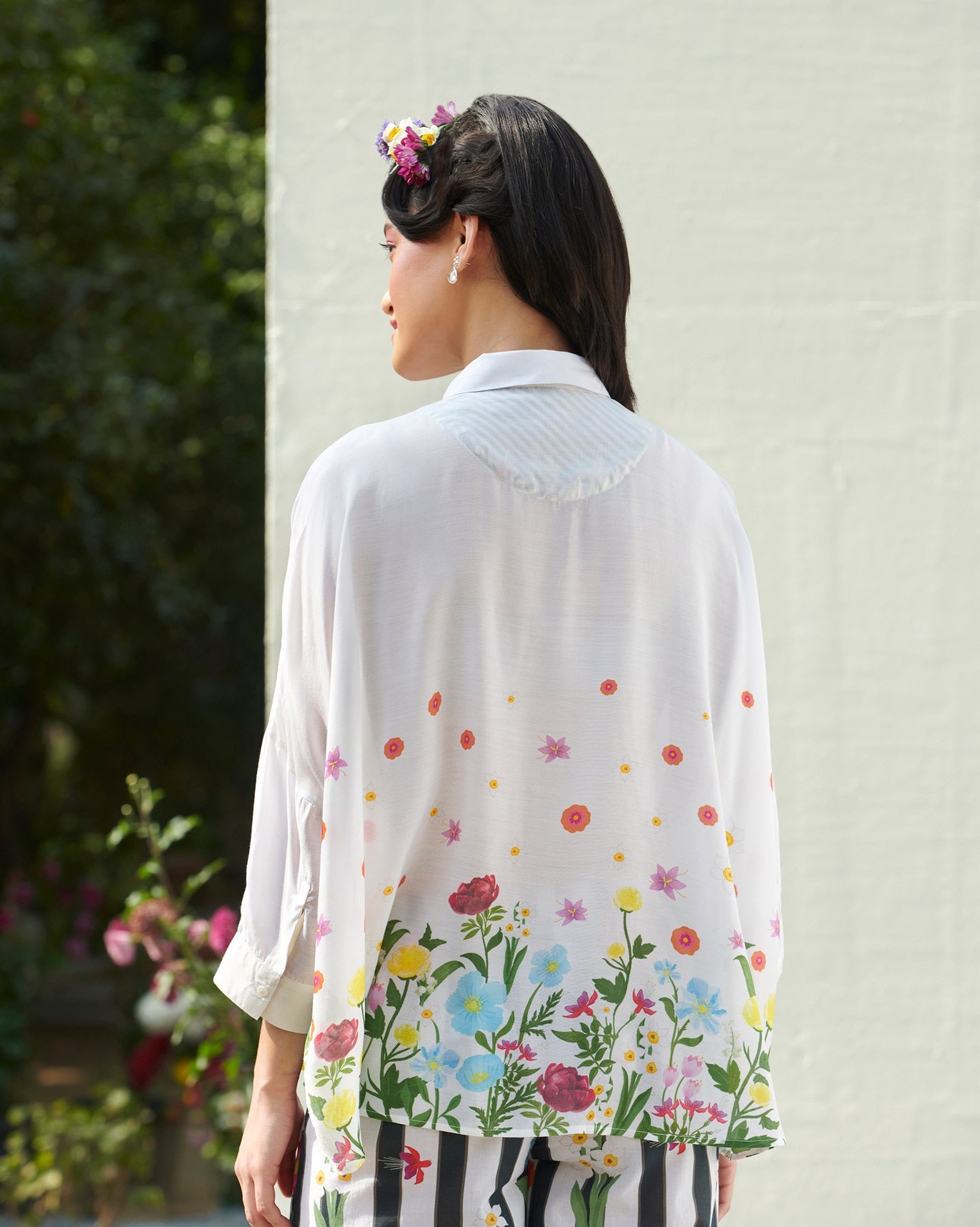 Square Floral Shirt - Multi Color